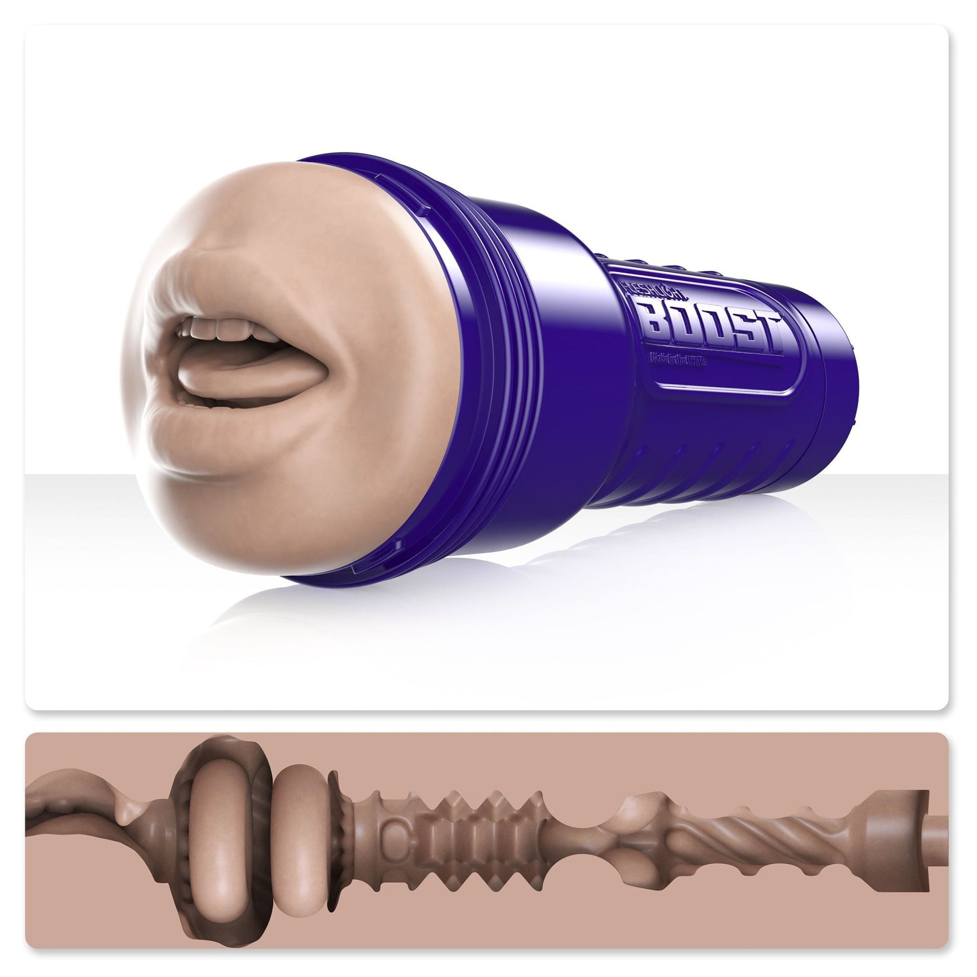 Masturbators Fleshlight Boost Stroker Mouth Light